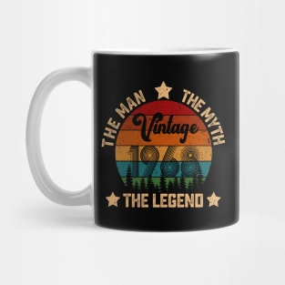 Father's Day Shirt Vintage 1968 The Men Myth Legend 52rd Birthday Gift Mug